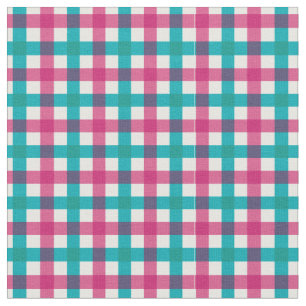 Rosa & målning Bright Summer Gingham Plaid/ Tarta Tyg