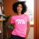 Rosa Mamma Bear T Shirt<br><div class="desc">Anpassningsbar tryckt kläder med trendig Mamma Björgrafik. Besök vår butik för att få matchande utformning av Baby Bear. Klicka på Anpassa om du vill anpassa designen med egen text och bilder. Välj mellan många skjortor stilar och färg.</div>
