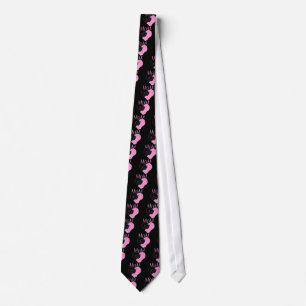 Rosa MAMMA Hjärtat Katt Slips