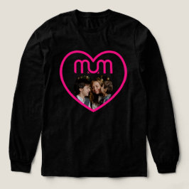 Rosa MAMMA Kärlek Foto ram T Shirt