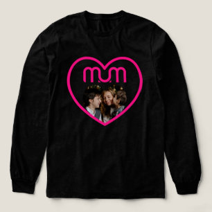 Rosa MAMMA Kärlek Foto ram T Shirt