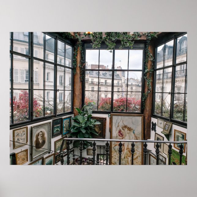 Rosa Mamma Paris Frankrike Vintage Art Gallery Poster (Framsidan)