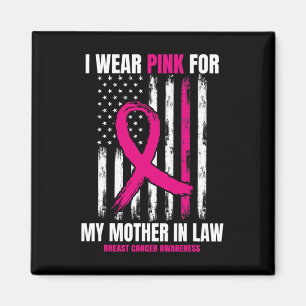 Rosa Mamma Svärmor Breast Cancer Awareness Ame Magnet