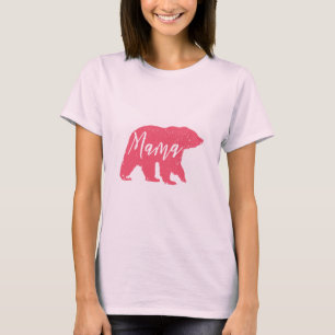 Rosa mammabjörn t shirt