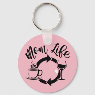 Rosa mammaliv Keychain - kaffevinrepetition Nyckelring