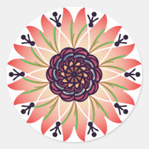 rosa mandala blomma