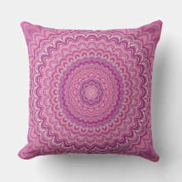 Rosa Mandala Decor Pillow Kudde