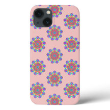 Rosa Mandala Mönster Boho iPhone/iPad-ärende