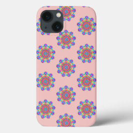 Rosa Mandala Mönster Boho iPhone/iPad-ärende