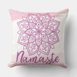 Rosa Mandala Namaste Kuddde Kudde