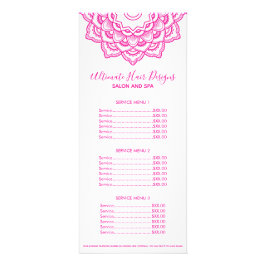 Rosa Mandala Reklamkort