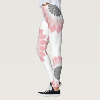 Rosa Mandala-trendiget sommar och vår Leggings