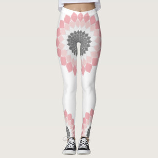 Rosa Mandala-trendiget sommar och vår Leggings