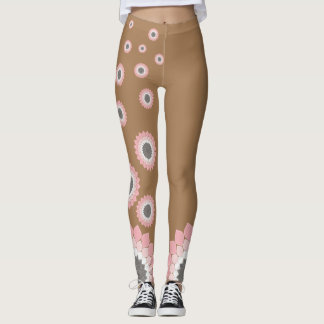 Rosa Mandala-trendiget sommar och vår Leggings