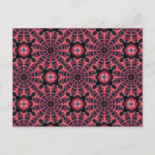 Rosa mandalas vykort