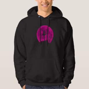 Rosa Måne Ballet Dancing Moonlight of Women Baller Hoodie