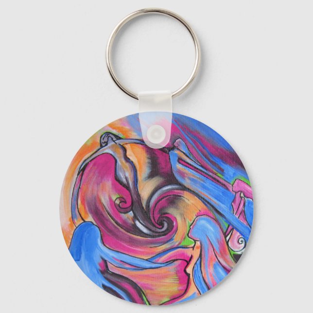 Rosa Måne Lovelies nyckelring (Framsida)