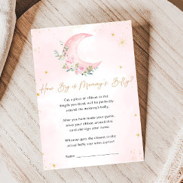 Rosa måne och stjärnor Baby Shower Hur stor är spe