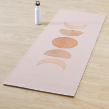 Rosa Måne Phases Yoga Mat