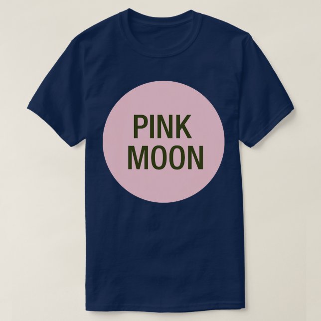 Rosa Måne TShirt T Shirt (Design framsida)