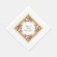 Rosa mangårdsbyggnadfödelsedagsfest för Parisian