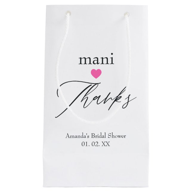 Rosa manikyrr tack (Framsidan)