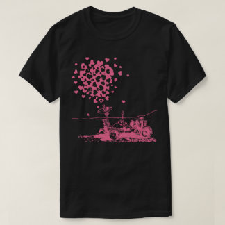 Rosa månrover av kärlek t shirt