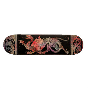 Rosa Marble Dragon Skateboard Bräda 20,5 Cm