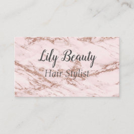  Rosa Marble Effekt Visitkort