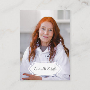 Rosa Marble Funeral Prayer Card med foto Tilläggskort