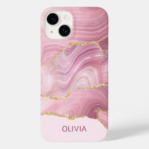Rosa Marble Guld Glitter