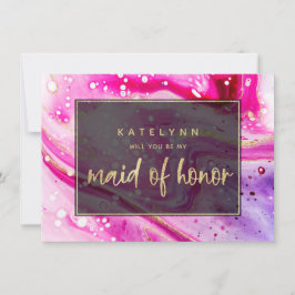 Rosa Marble kommer att bli mitt Maid of honor-kort