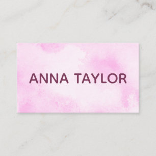 Rosa Marble Minimal Snyggt Girly Modern Visitkort