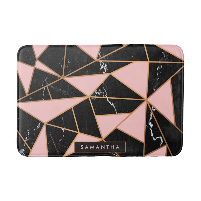 Rosa Marble Mosaic Badrumsmatta (Framsidan)