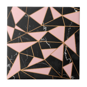 Rosa Marble Mosaic Kakelplatta