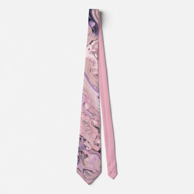 Rosa Marble Neck Tie Slips (Framsida)