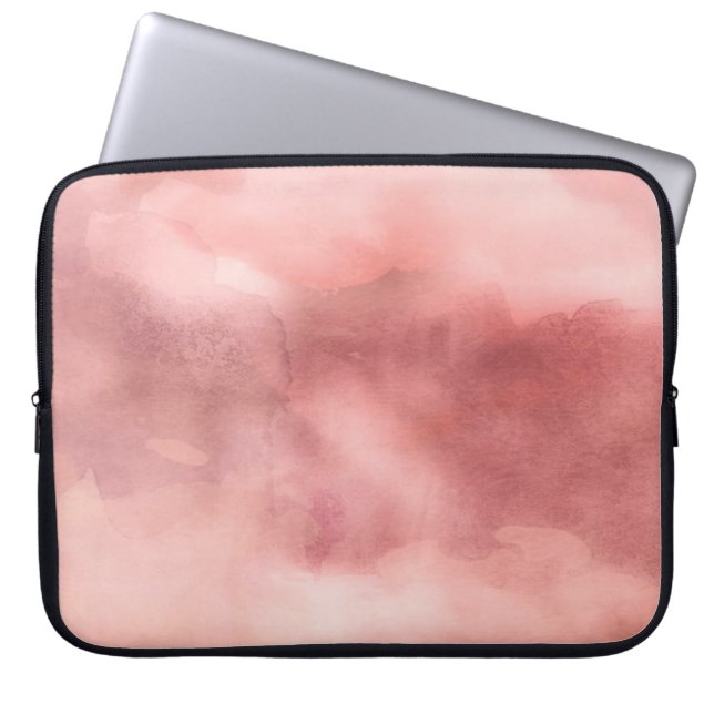 Rosa marble Neoprene Laptop sleeve 15 tum (Framsidan)