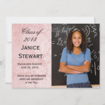 Rosa Marble Photo Studenten annons