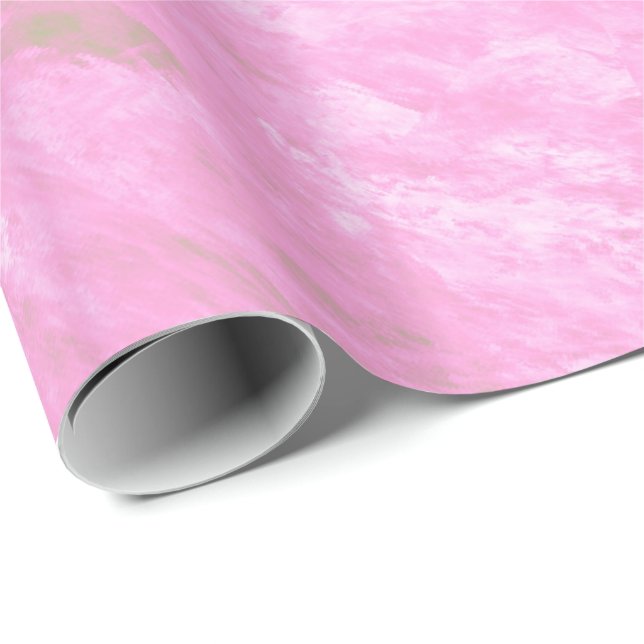 Rosa Marble Presentpapper (Rullad Hörn)