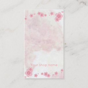 Rosa marble Sakura örringkort