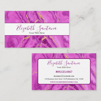 Rosa Marble Visitkort