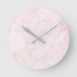 Rosa Marble Wall Clock Rund Klocka