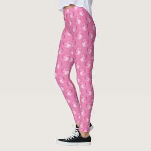 Rosa Marbles Mönster Leggings