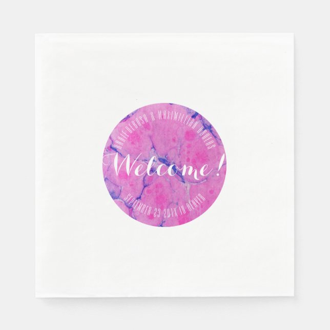 Rosa Marcular Pappersservett (Framsidan)