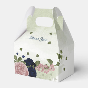 rosa marinblommor i bröllop presentaskar