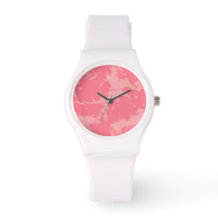 Rosa MarLED Cloud abstrakt Armbandsur