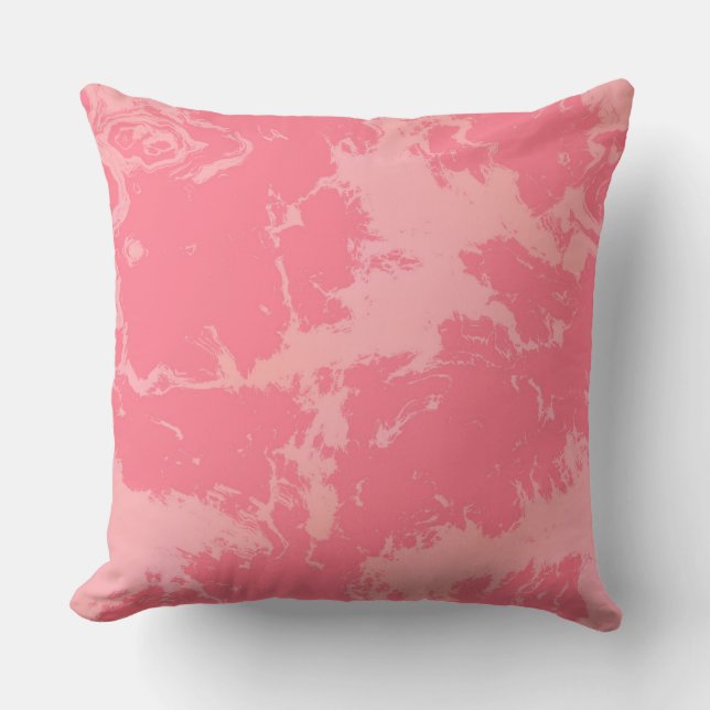 Rosa MarLED Cloud abstrakt Kudde (Framsida)