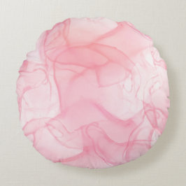 Rosa marmor, bakgrund till flytande konst rund kudde