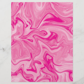 Rosa marmor vattenfärg 8,5" x 11" papper