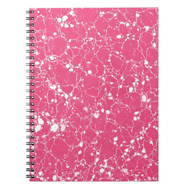 Rosa marmornotebook anteckningsbok (Framsidan)
